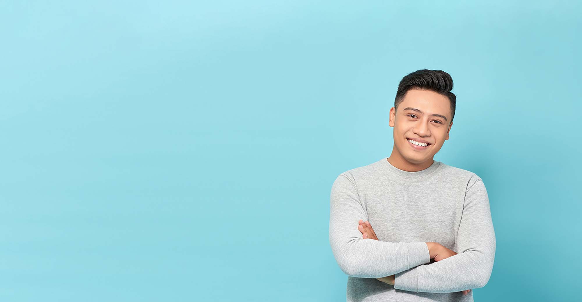 Man with folded arms